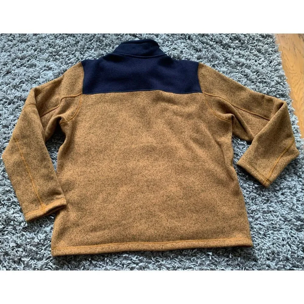 The North Face Gordon Lyons 1/4 zip brown Fleece SWEATER Coat JACKET men’s XL